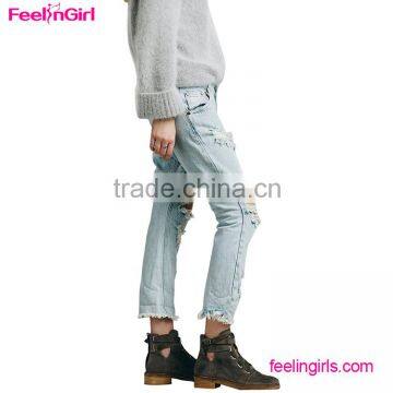 2016 New Fashion Summer Style Hollow Out Pants Jeans Sexy Woman photo-4