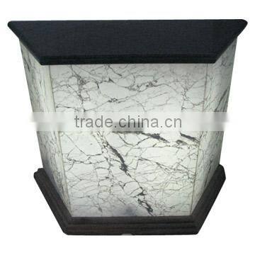 Translucent White marble composite Glass tops