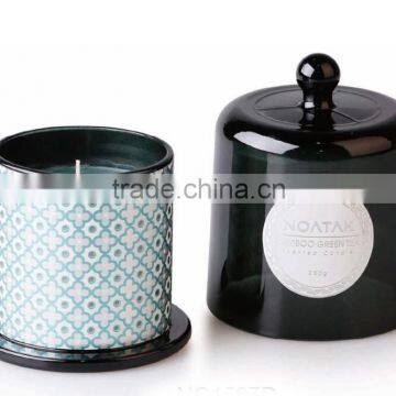Luxury scented decorative glass candle containers wedding souvenir