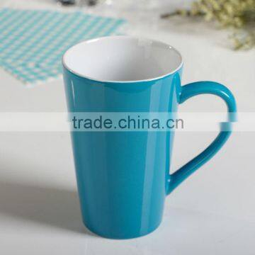 Bright colorful ceramic mug