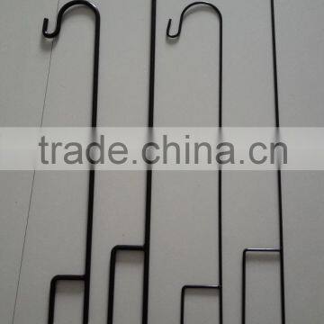 White Small Metal Shepherd Hook photo-4