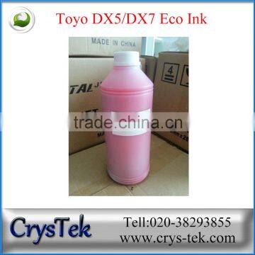 Toyo eco solvent ink for eps dx5/dx7 printhead (C M Y K)