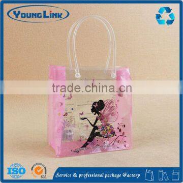 transparent pvc cosmetic bag with screen printing