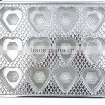 rectangular shape disaposable wholesale food use clear plastic serving tray for cookie