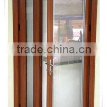 Hot Sale the Most Popular Aluminum Casement Profile Glass Double Entry Door photo-3