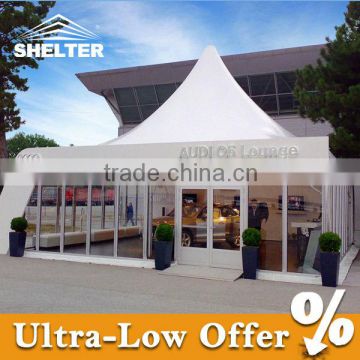 10*10m span Aluminum structure Glasswall Polygonal clear roof tent for events parties weddings