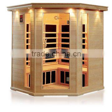 Best Selling Corner Infrared sauna; 4-5 person Corner Sauna CE/ROHS/ETL APPROVED