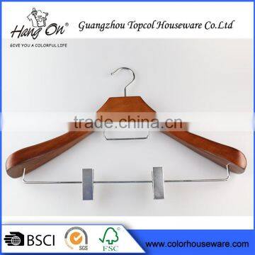 Durable wood hanger for clothes Vintage Coat Wooden Hanger