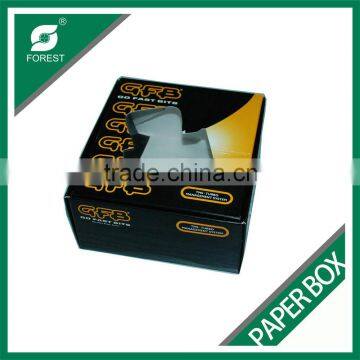 FOOD INDUSTRY ENVIRONMENTAL CARDBOARD FOOD PACKAGING BOX FOR CAKES WITH CLEAR WINDOW