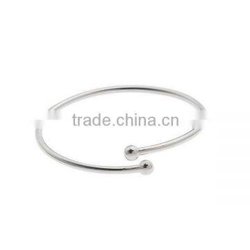 925 Sterling Silver Flexible Bangle Cuff Bracelet