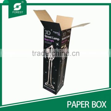 FOLDABLE PAPER BOX WITH LIGHT PRINTING