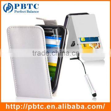 Set Screen Protector Stylus And Case For Samsung Galaxy Ace S5830 , Dark Blue Leather Wallet Shenzhen Phone Case photo-4