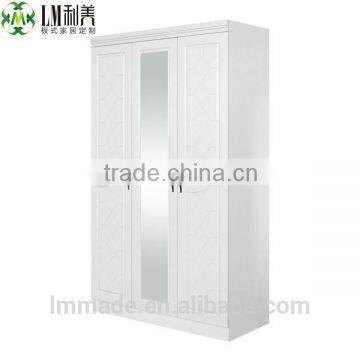 Wholesale high gloss white MDF wardrobe made in China