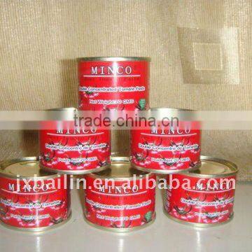 Bright red 28-30%canned tomatoes/tomato paste