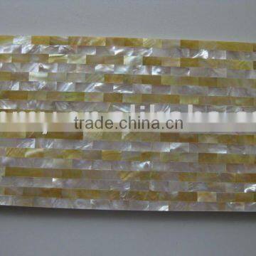 Yellowlip shell marble tile