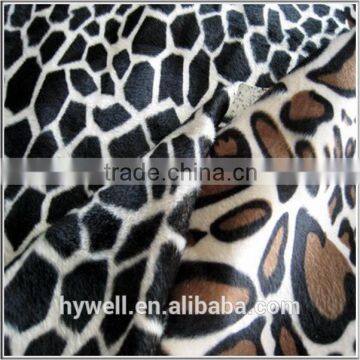 Soft Short Plush Pinted Velour Fabric