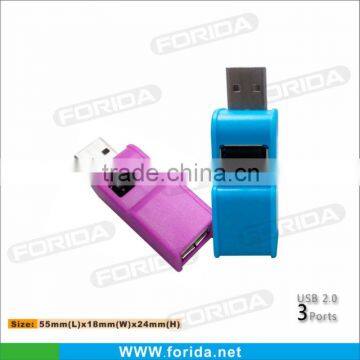 Colorful usb adapter hub usb