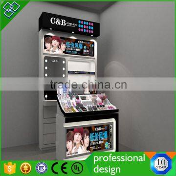 Cosmetic perfume, make Up Product Mdf Display Counter