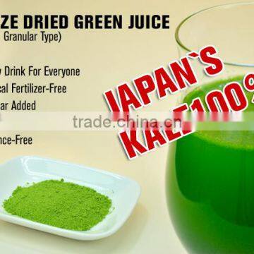Organic Kale powder Made in Japan Health Drink powder Kale Freeze Dried Green Juice wholesale juice powder