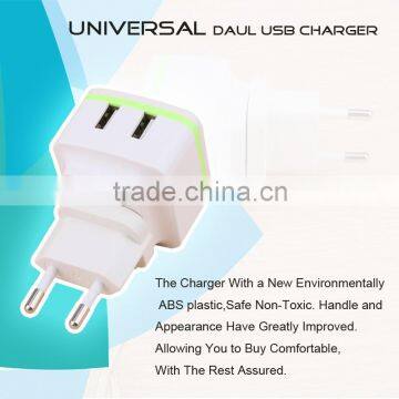 Kingo 2 in 1 Mobile Phone Multi-Nation Travel Adapter with Usb Dual Travel Charger For Phone Accessories.