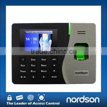TCP/IP RS485 fingerprint RFID time attendance system with free easy SDK and self-service report