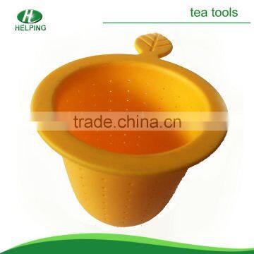 The silicone drum tea strainer/tea infuser/tea bag.