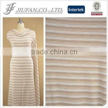 Jiufan Textile High Qty Stripe French Terry Fabric Knitting Fabric Supplier in Shaoxing with Competitive Price