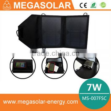 7W waterproof connector window Solar charger for android mobile phone