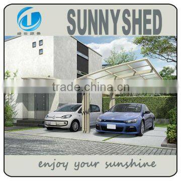no Welding Carport for Two Cars With Aluminum Alloy Polycarbonate