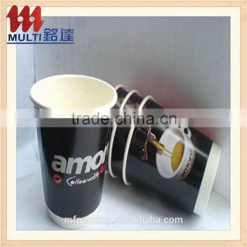 paper cup ecofriendly hot coffee cup wholesale customer logo printed single wall paper cup with lid