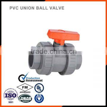 PVC female thread two union ball valve