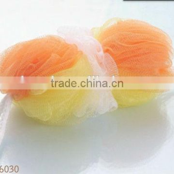 High Quality Bath Sponge And Shower Ball, colorful PE mesh china manufacturer