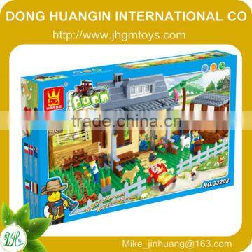 Wange Farm Series Wholesale Children Plastic Building Blocks