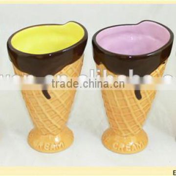 ceramic ice cream mug