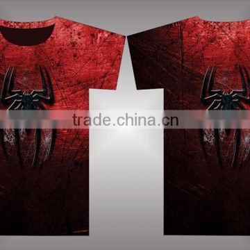 All Over Dye-Sublimated 100% Polyester Spider Man T-shirt