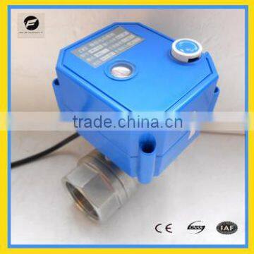 2-way motorized ball valve with manual override function 2 wires 3 wires for HVAC,water leakage detector,water treatment