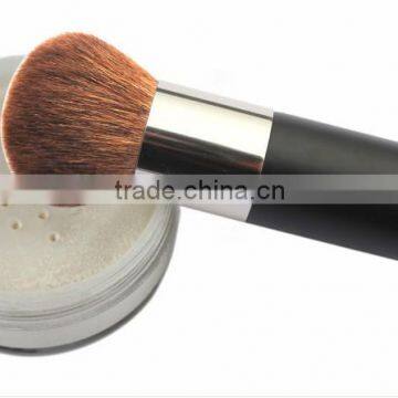 make up round kabuki brush,black handle cosmetic powder brush