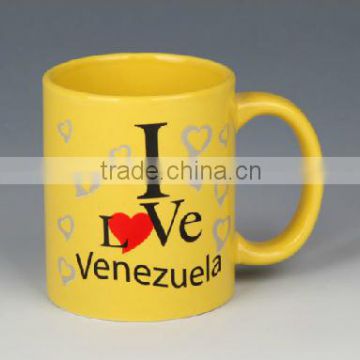 White porcelain mugs china wholesale valentine's day mug