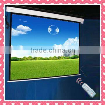 motorized projector screen 150 inch projection screen