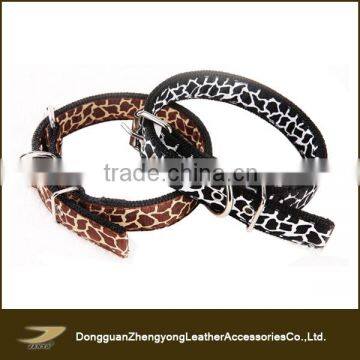 Wholesale custom factory price polyester zebra dog collar