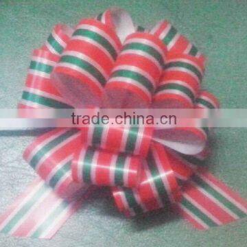 HOT SALE! 5 inch Printed Poly Ribbon Gift Wrapping Decoration Hongkong Pull Bow