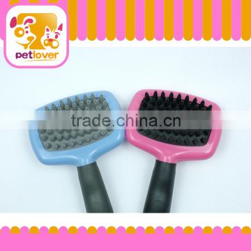 trade assurance new pet product rubber handle brush bathing