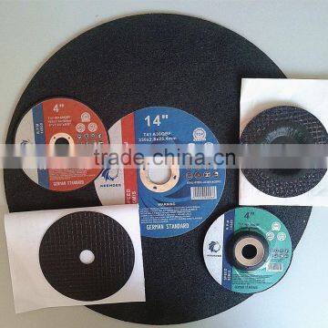 resin bond abrasive cutting and grinding discs for metal stainless steel inox