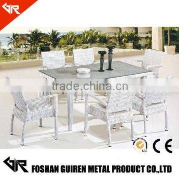 GR-R51089 New design cheap rattan wicker outdoor table and chair