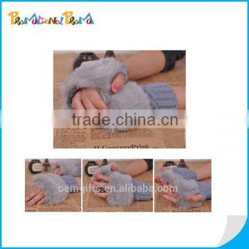Knitting Handmade Half Finger Winter Gloves