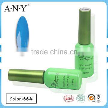 ANY Fashion Nail Art Salon Using High Quality Soak Off Sky Blue Polish Nail Gel UV for Nail Art