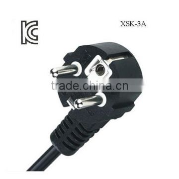 H05VV-F Korea KETI approval 3 pin 16a AC power cord