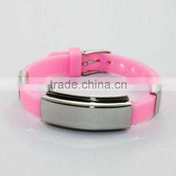 2014 pink silicone band energy silicone bracelets