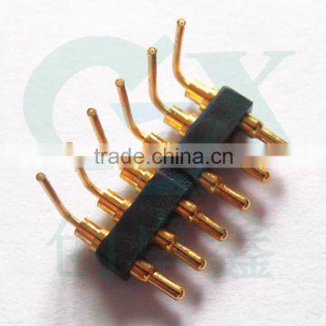 right angle connector pogo pin bended pin spring loaded pogo pin