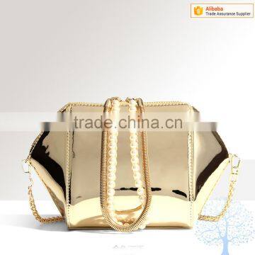 Beaded handle clutch bag,fashion ladies clutch evening bags in 2016 newest